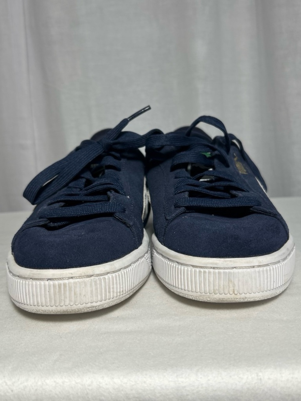 Women’s | Puma | Navy Suede | Sneakers | White design and logo | Size 7.5 - Picture 7 of 8